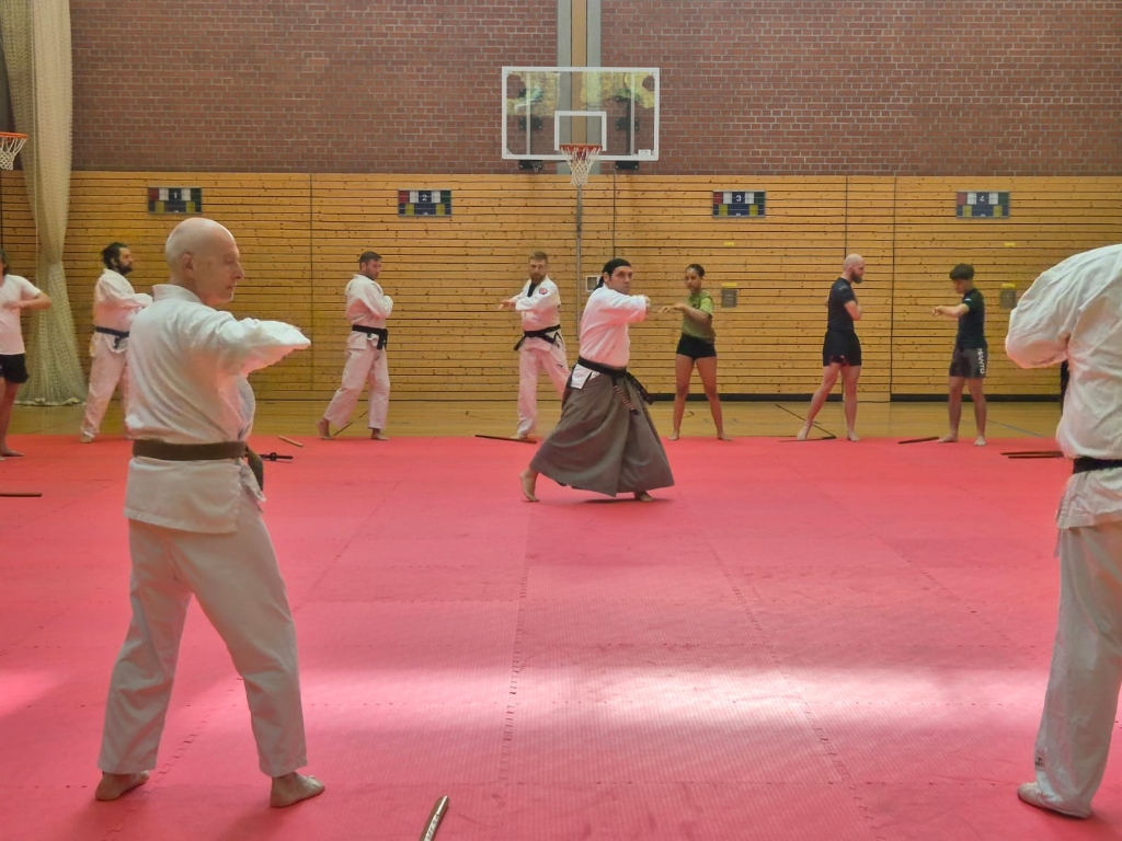 Intensives Training auf der großen Matte